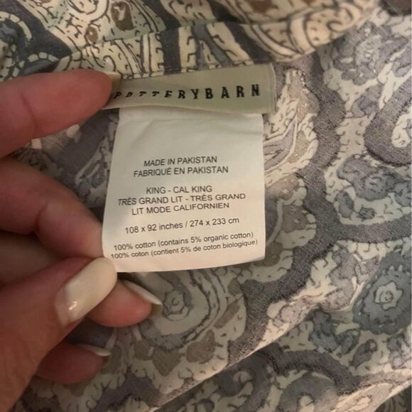 Pottery Barn F/Q ANTON Paisley COMFORTER With 2 Matching Standard Shams - Picture 5 of 5